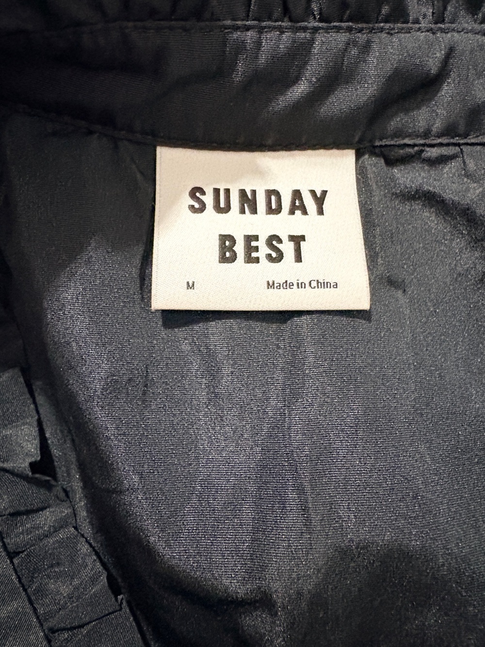 Aritzia Sunday Best Alice Black Tiered Babydoll Mini Dress M - Picture 5 of 11